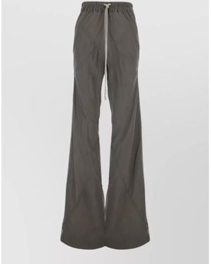 Rick Owens Silk Panelled Flared Trousers - Grey