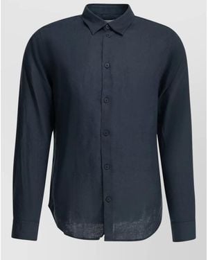 NN07 Linen T-Shirt - Blue