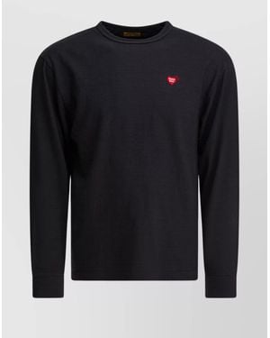 Human Made Long Sleeve Graphic Print Crew Neck T-Shirt - Blue