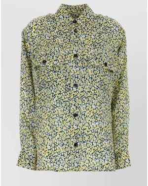 Bottega Veneta Printed Silk Shirt - Green
