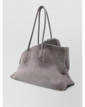 The Attico La Passeggiata Medium Double Handle Bag - Gray