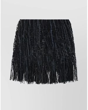 Roberta Einer Cotton Knitted Mini Skirt - Black