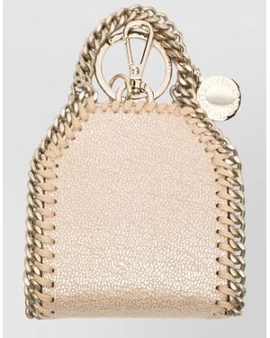 Stella McCartney Falabella Airpods Case Coin Chain Trim - Natural