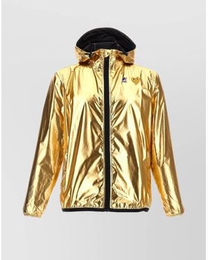 COMME DES GARÇONS PLAY Nylon Bomber Jacket - Metallic