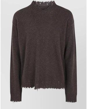 Uma Wang Cashmere Round Neck Sweater - Brown