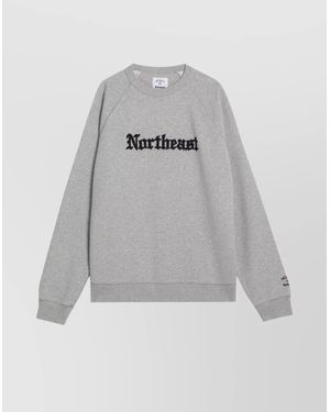 Barbour Graphic Print Raglan Sleeve Sweatshirt - Gray