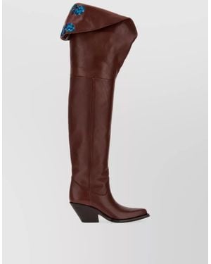 Chloé Leather Azelan Boots - Brown