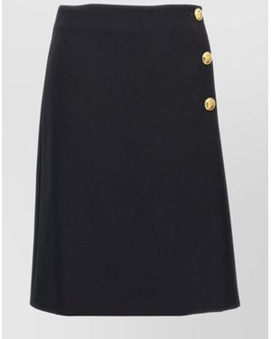 Emilio Pucci Buttoned A-Line Knee-Length Skirt - Blue