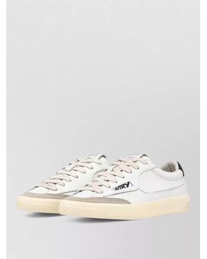 Autry Leather Low-Top Sneakers - Natural