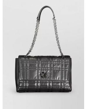Calvin Klein Quilted Clutch Bag - White