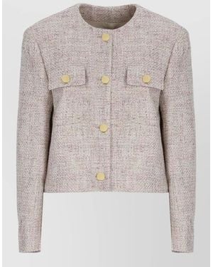 Lardini Tailored Cropped Blazer And High Waist Pants - Multicolor