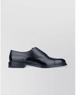 Dior Laced Leather Shoes Cap Toe - Blue