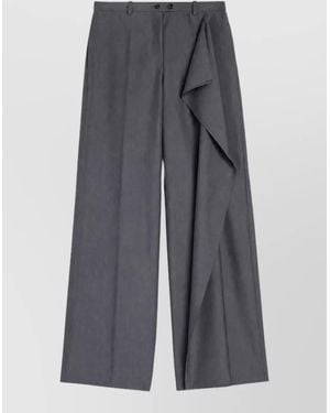 Jil Sander Relaxed-Fit Wool Tailored Pants - Gray