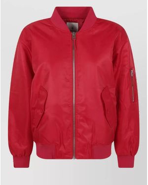 Anine Bing Leon Bomber Jacket - Red