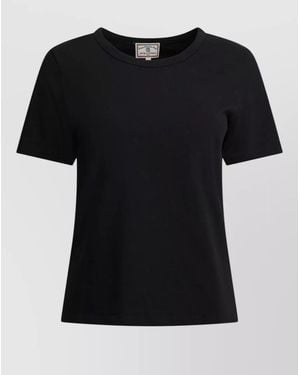 Ines De La Fressange Paris Crew Neck Plain Short Sleeve Top - Black
