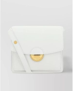 Proenza Schouler Dia Structured Leather Shoulder Bag - White