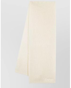 Versace Cotton Logo Scarf - Natural