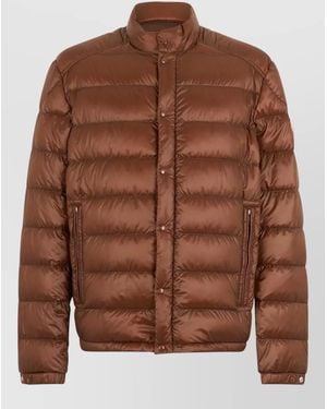 Moncler Quilted Puffer Jacket - Brown