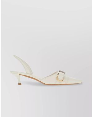 Givenchy Leather Slingback Court Shoes - Natural