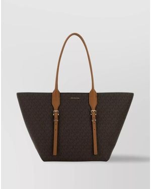 Michael Kors Voyager Canvas Shoulder Bag - White