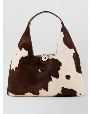 Marni Small Trapeze Shoulder Bag Leather Cowhide - Brown