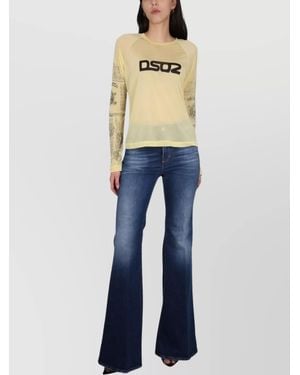 DSquared² Logo Print T-Shirt - Blue
