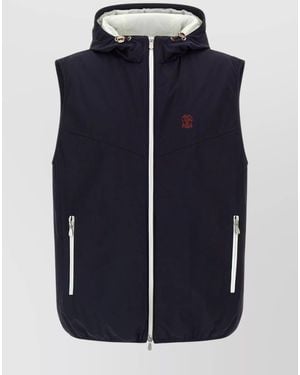 Brunello Cucinelli Hooded Jacket - Blue