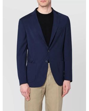 Santaniello Single-Breasted Coat - Blue