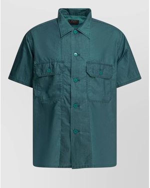 Beams Plus Nylon Casual Shirt - Green