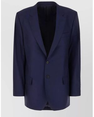 ARMARIUM Noah Wool Blazer Front Pockets - Blue