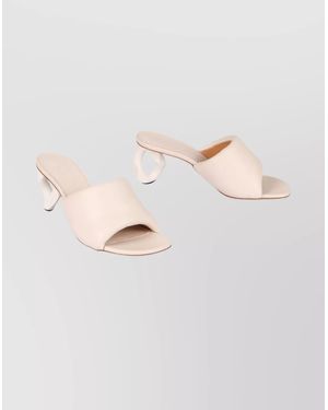 JW Anderson Leather Mules - Natural