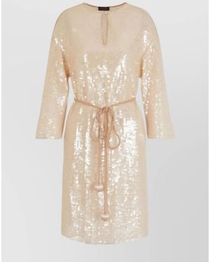 Emporio Armani Knee-Length Dress - Natural