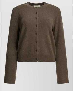 Lisa Yang Cashmere Crew-Neck Cardigan - Green