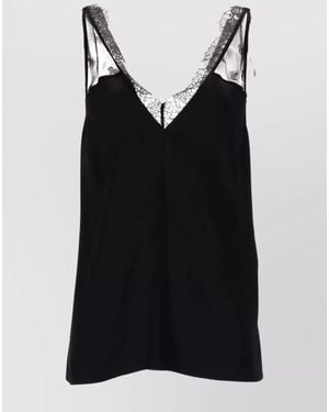 Stella McCartney Satin Slip Top - Black