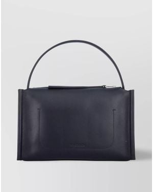 JW Anderson Loafer Leather Shoulder Bag With Detachable Strap - Blue