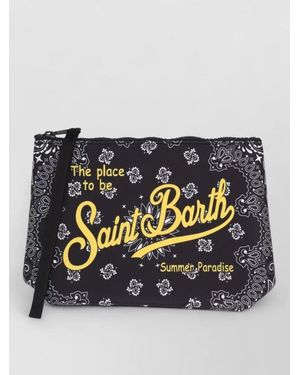 MC2 Saint Barth Printed Clutch Bag Aline Wrist Strap - Multicolour