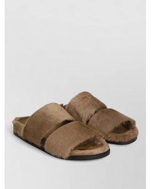 Dolce & Gabbana Faux-Fur Sandals in Natural for Men | Lyst display picture 3