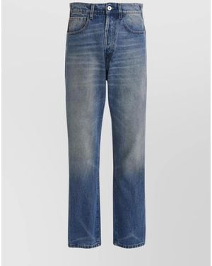 1989 STUDIO Printed Denim Straight-Leg Jeans - Blue