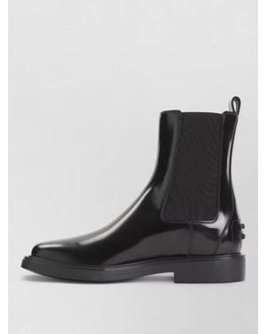 Tod's Leather Ankle Boots - Black