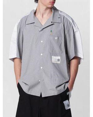 Maison Mihara Yasuhiro Short Sleeve Shirt Button Down Collar - Grey