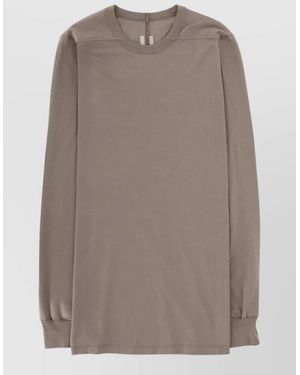Rick Owens Cotton Long-Sleeve T-Shirt - Brown