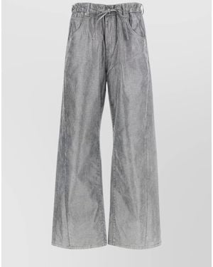 DARKPARK Denim Wide-Leg Trousers - Grey