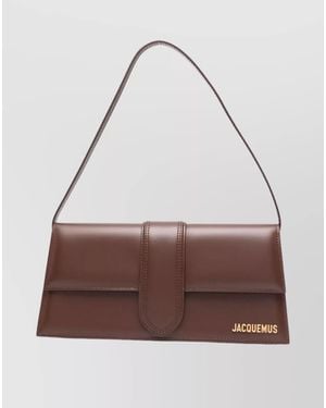 Jacquemus Le Bambino Long Leather Shoulder Bag - Brown