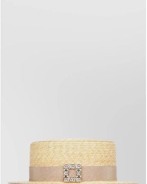 Roger Vivier Tres Vivier Fedora Hat - Natural