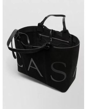 Casadei Leather Tote Bag - Black