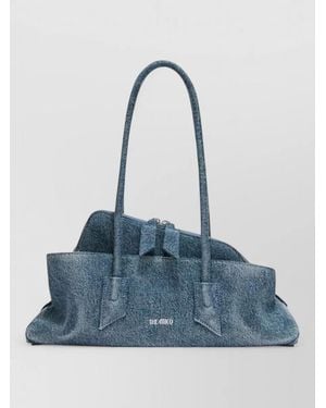 The Attico La Passeggiata Small Denim Shoulder Bag Top - Blue