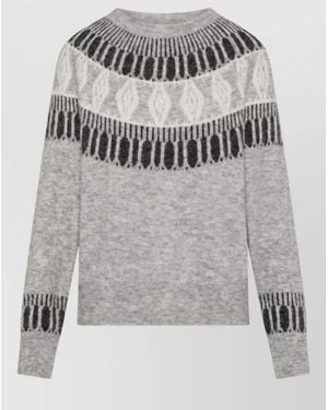 SEVENTY VENEZIA Jacquard Jumper - Grey