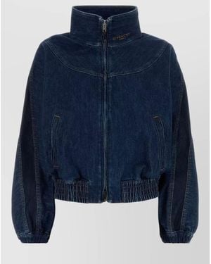 Givenchy Denim Bomber Jacket - Blue