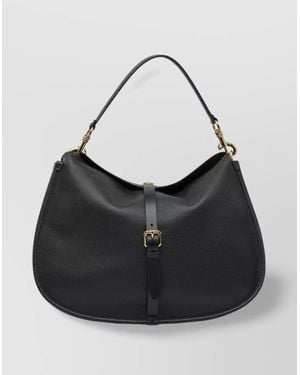 Etro Extra Large Leather Shoulder Bag - Black