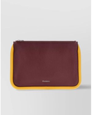 JW Anderson Large Rectangular Bumper-Tube Clutch - Purple